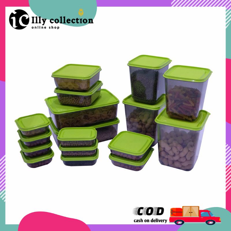 Toples Otaru Set Isi 14 pcs Tempat Penyimpanan Makanan Kue