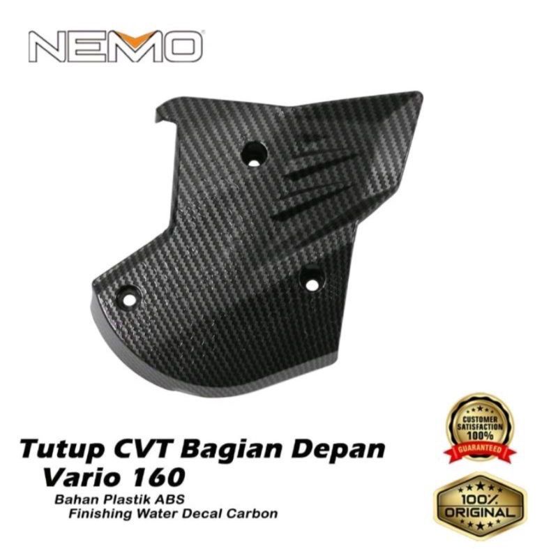 Cover Tutup CVT Bagian Depan Honda Vario 160 Carbon Karbon Nemo / Cover CVT Nemo Vario 160