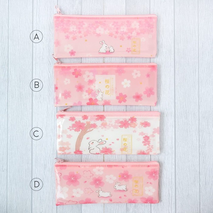 

Gaya Sakura Bunny Plastic Pencil Case Trendi