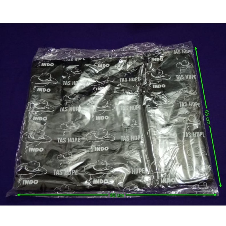 Kantong Plastik Kresek JUMBO INDO Ekonomis 40 x 65 Hitam.
