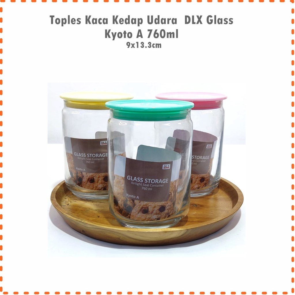 [SET 3 PCS] Toples Kaca DLX  Glass Kyoto A
