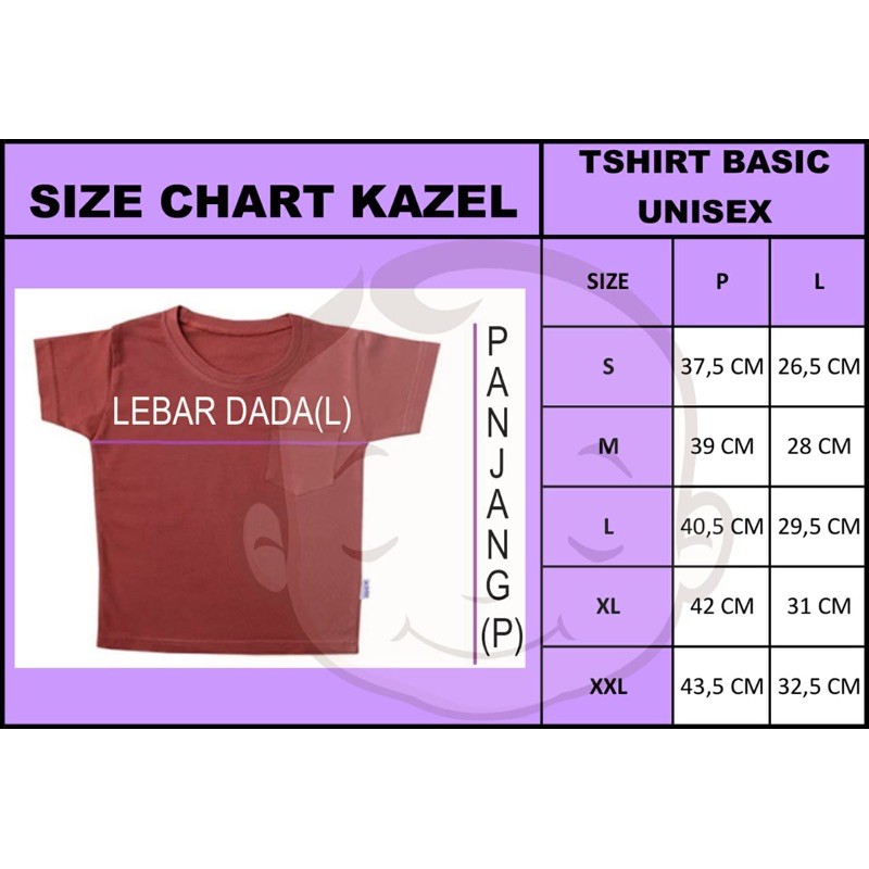 Kazel Tshirt Basic Pocket Atasan Anak Laki laki Unisex Edition CBKS SO