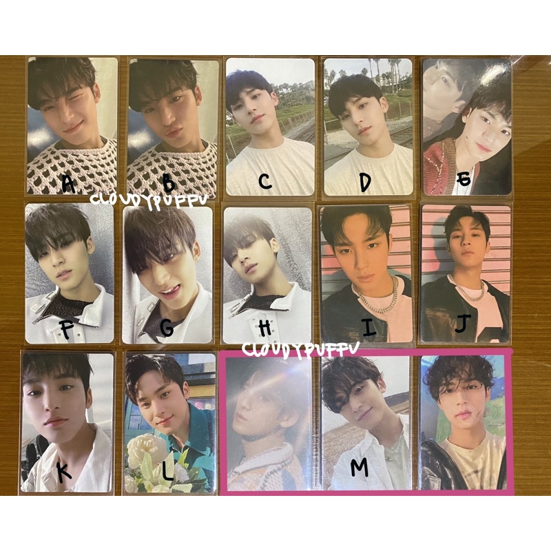 Seventeen Photocard Pc Mingyu Attacca Face the Sun FTS Henggarae Carat Version Carver Op1 Shadow Luc