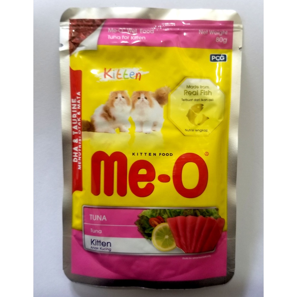 Meo pouch kitten 80gr/ Me-O Kitten sachet 80gr/ Me-O wet food 80gr