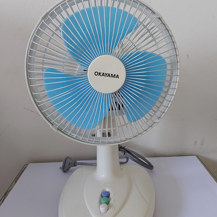 Kipas Angin Meja Dinding Desk Fan 6 / 8 inchi Okayama - Terbaru