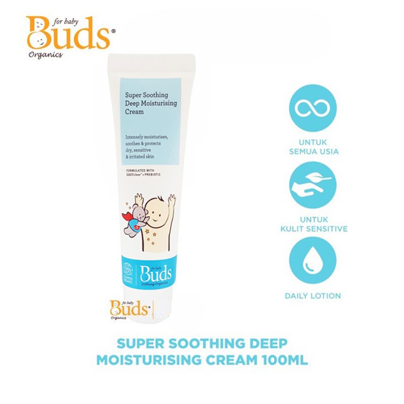 Buds Organics Super Soothing Deep Moisturising Cream - 100ml