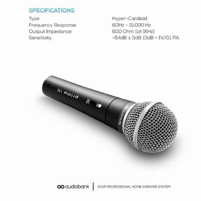 READY COD ORIGINAL Audiobank Prime VII / PRIMEVII / PRIME 7 Dynamic Microphone Original
