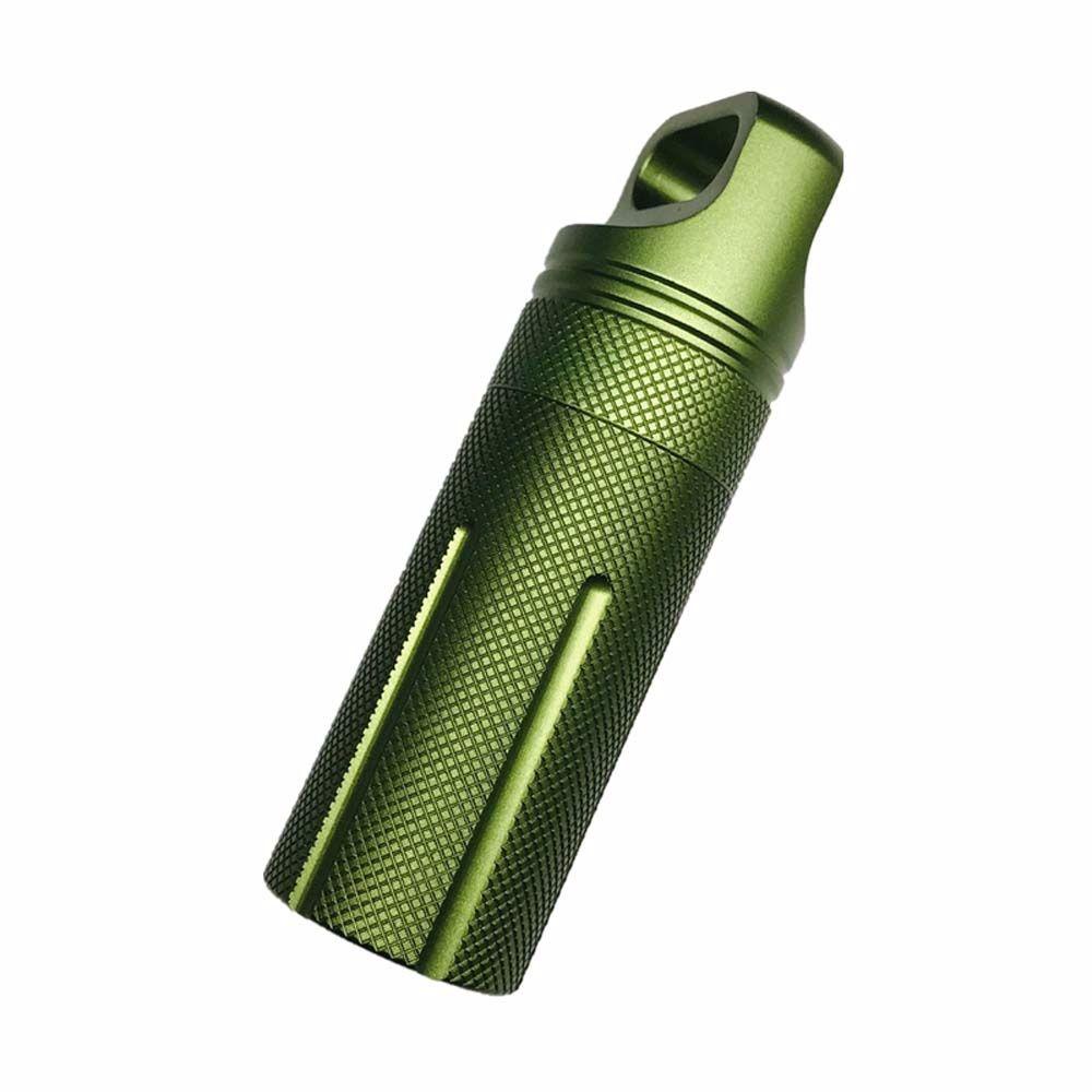 Lanfy Pill Box Portable Anti Air Botol Kering Gantungan Kunci Kapsul Survival Hike Box Seal Tank