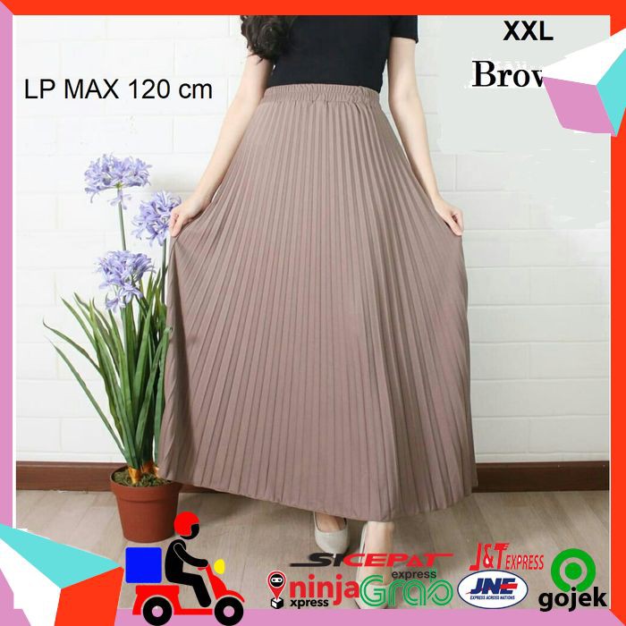 ROK PLISKET PREMIUM POLOS ROK PLISKET SUEDE IMPORT ROK PANJANG