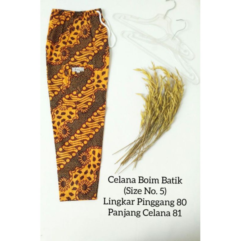 Celana Boim Batik Uk 9-12 Tahun / Celana Anak Laki Cowok Panjang Harian Santai/Celana Boim Anak SD