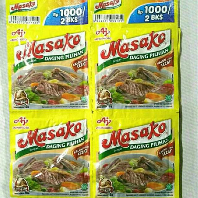 Masako sapi daging pilihan rentengan isi 12