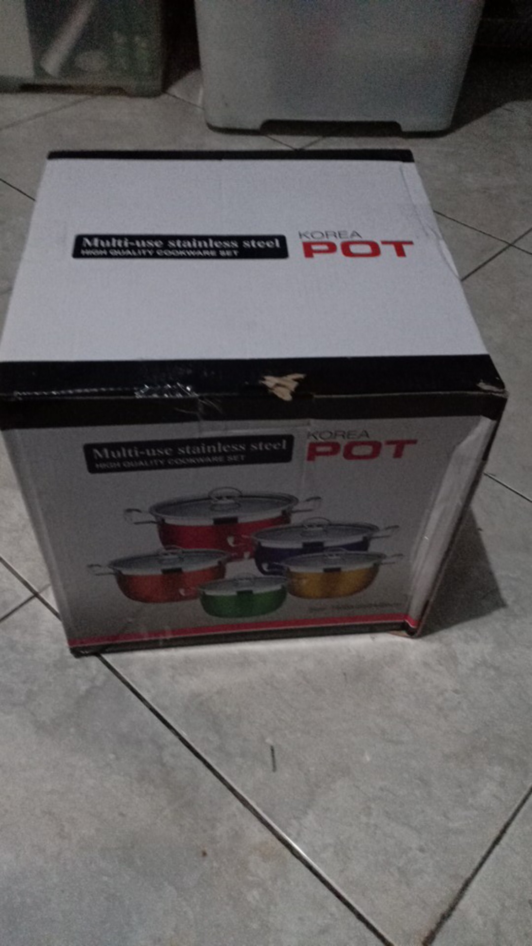 Panci Set Korea Pot Warna Cookware Multi Use Stainless Steel