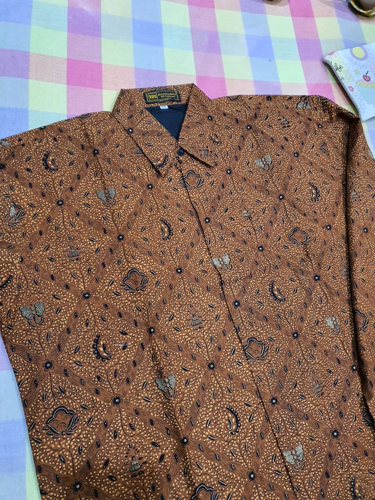 Sido Mukti Batik Solo Kemeja Batik Pria Full Furing Bahan Katun Sragenan Ori Florist