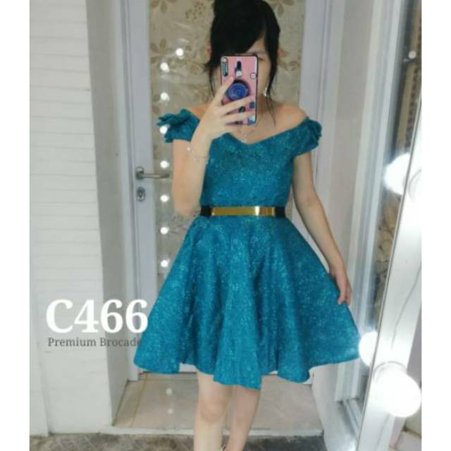 RESTOCK C466 party dress / dress pesta /gaun pesta /dress penyanyi bukat gliter SUPER QUALITY