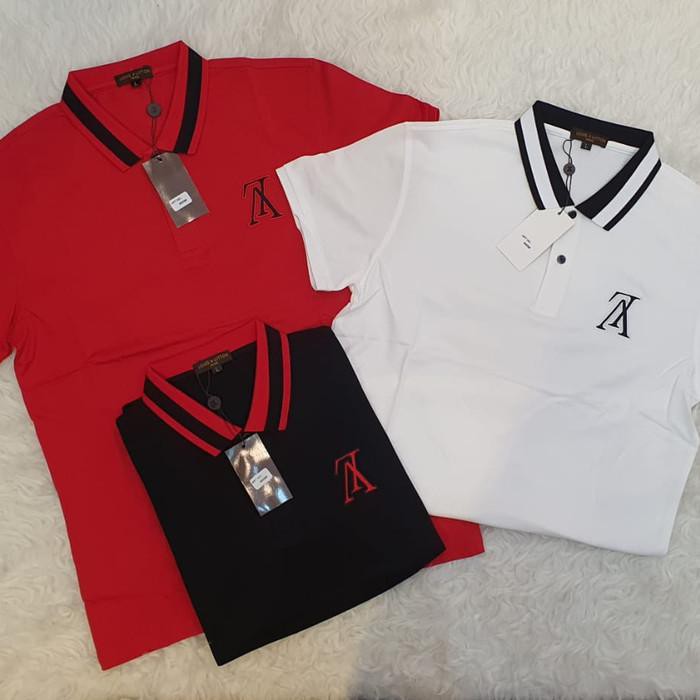 [ Branded ] polo shirt pria LV mirror Quality_5656 fashion pria