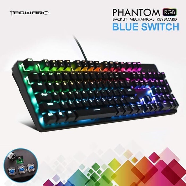 Tecware Phantom 104 RGB Mechanical Keyboard | Outemu RGB Keyboard | Keyboard Gaming