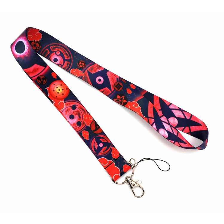 Tali Lanyard Leher Motif Anime Naruto Untuk Gantungan Kunci / Handphone