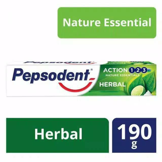 Pepsodent Action 123 Herbal 190gr - Pasta Gigi Herbal