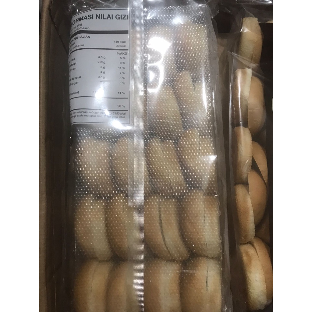 

DEB Premium ROTI BURGER MINI isi 20 BERNARDI ROTI BURGER MINI