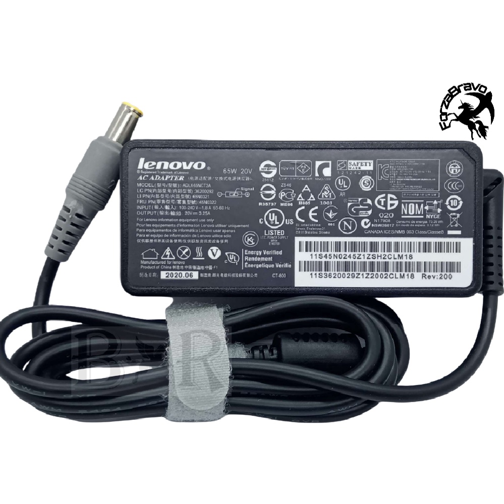 LENOVO ADAPTER CHARGER LAPTOP FOR THINKPAD T410si, T420i, T430U, T520i, T530, T60, T61,  20V 3.25A (