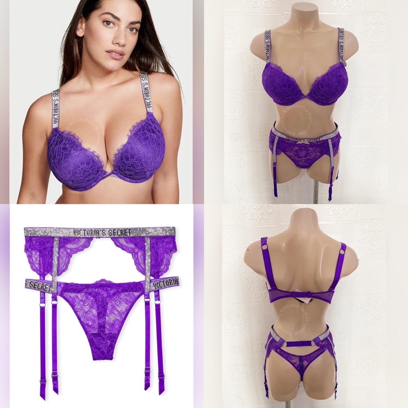 Victoria’s Secret Original Bombshell Adds 2 Cup Bra Set Push Up 11185541
