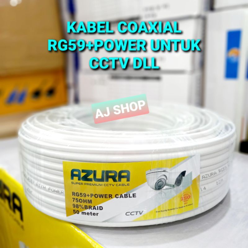 Kabel Coaxial RG59+Power Kabel CCTV RG59+Power Kabel RG59+Power