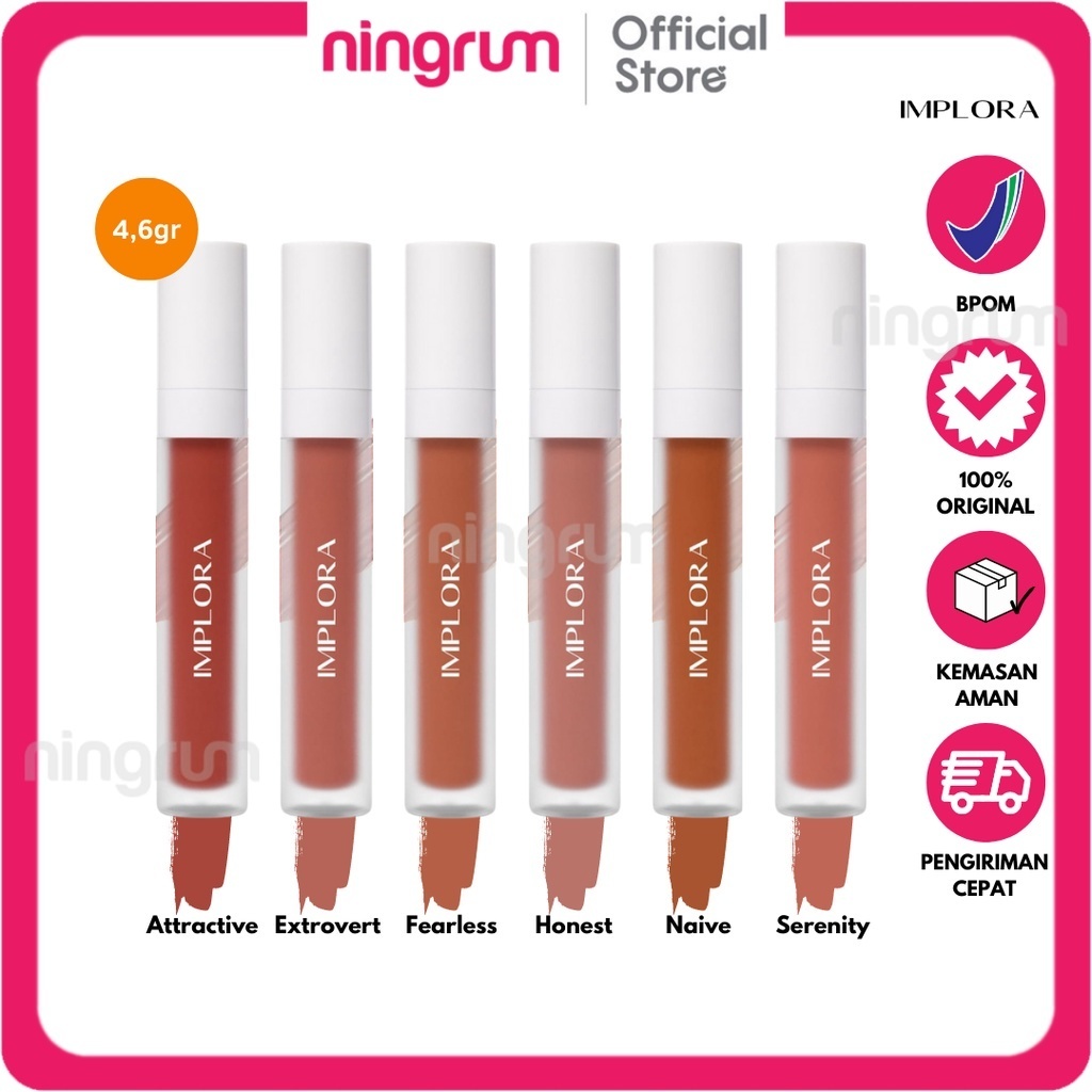 Ningrum - Implora Lip Velvet - 5116