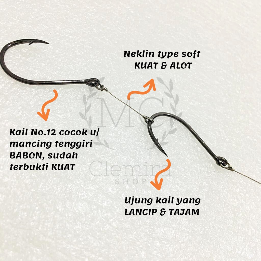 Konceran Tenggiri / Barakuda / Rangkaian Kail Pancing Tenggiri Model Classic Cle Fishing