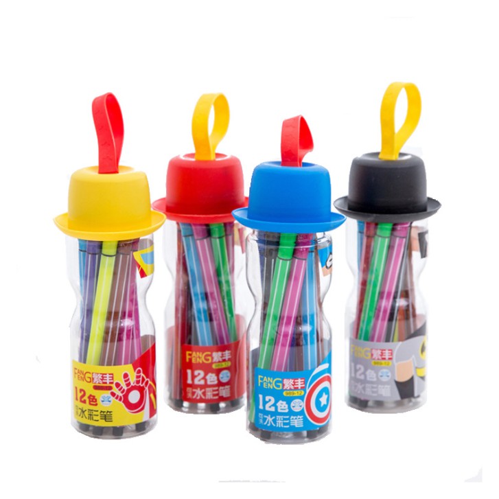 

J2 - SPIDOL WARNA PENSIL WARNA ANAK-ANAK CRAYON HERO batman spiderman
