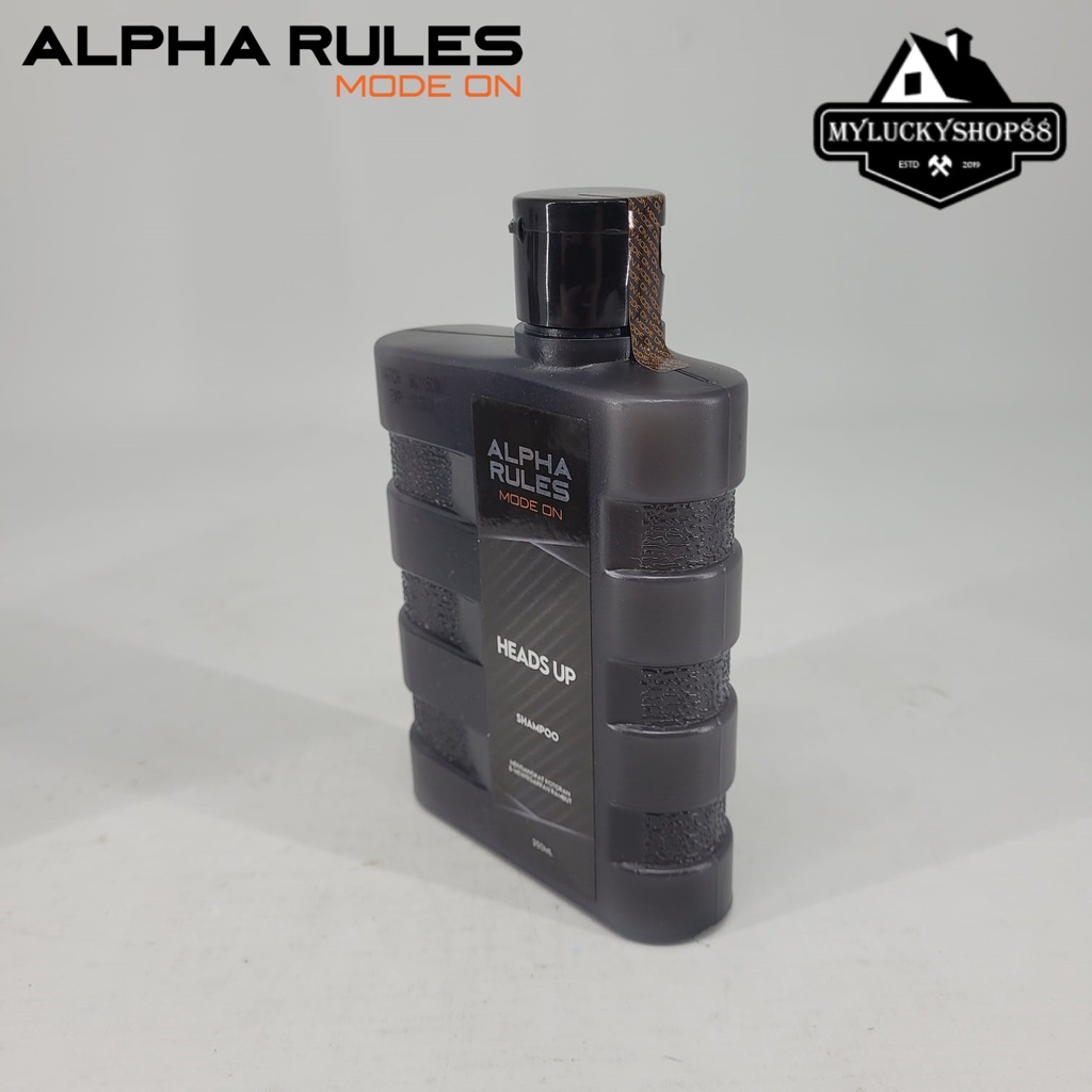 Alpha Rules Heads Up Shampoo Alpharules Sampo Shampo Pria 250 ml 250ml