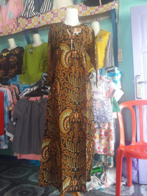 Cuci Gudang Gamis Batika Sogan Batik Busui Friendly Termurah Sejagad Raya Dress Ibu Hamil