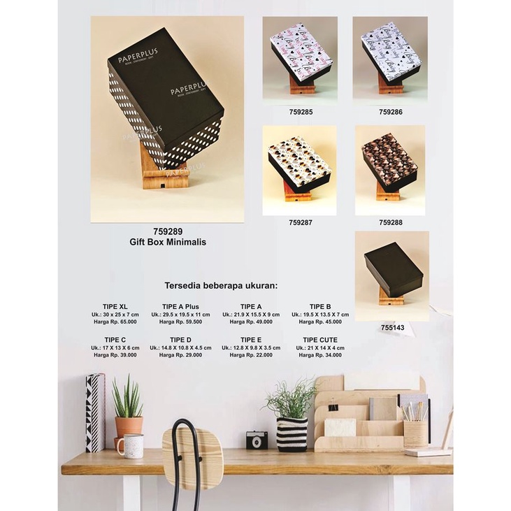 

Kotak kado/Kotak Hadiah/Gift Box Minimalis A Plus_Polkadot Besar Hitam