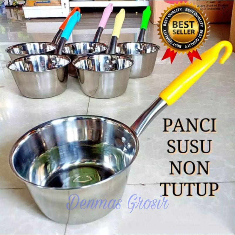 (COD) Panci susu 18 cm / Panci stainless tebal / panci susu anti karat