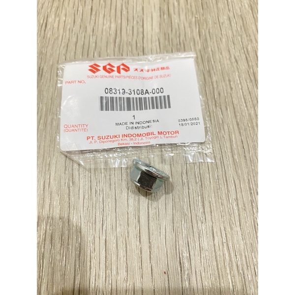 BAUT / MUR NAPGEAR NAP GIR SATRIA FU150 SATRIA 2TAK SMASH SHOGUN 110 SHOGUN SP 125 GSX R GSX S SUZUKI BANDIT SATRIA FU FI INJEKSI NUT SPROCKET GEAR ASLI SUZUKI-NUT / MUR (1BIJI)