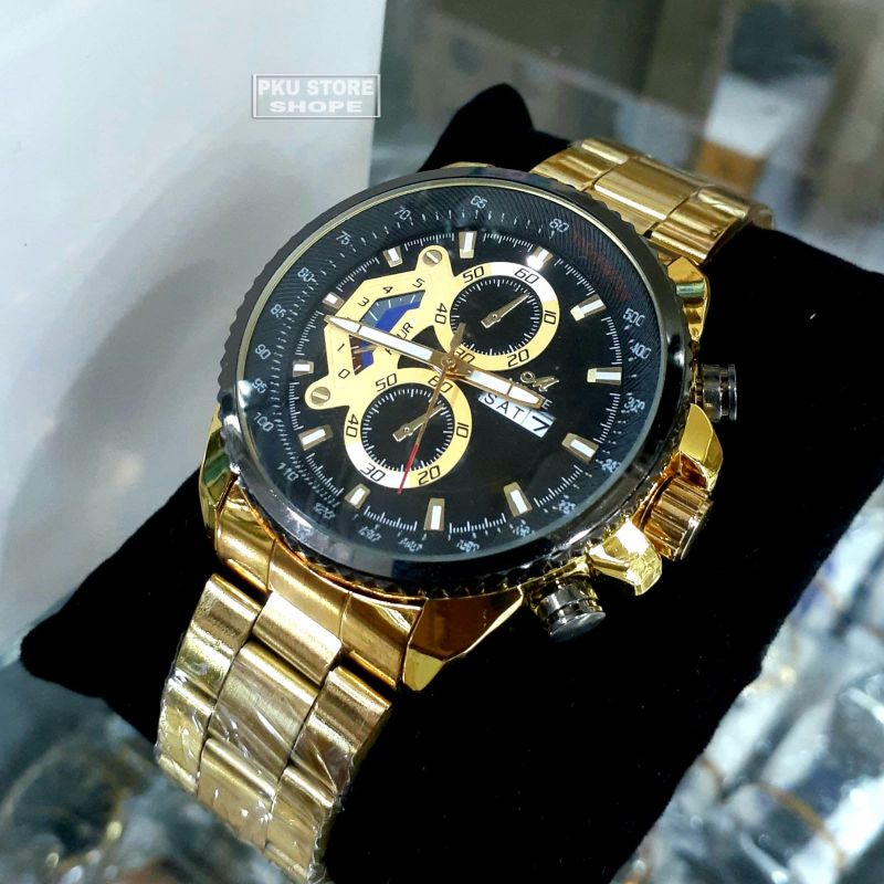 Jam Tangan Pria Mirete Ori Strap Rantai Original Analog Quarsa Sporty Import | Realpic Sesuai Foto READY stok | Jam Tangan Pria Anti Air |  Jam Tangan Cowok Water Resistant | Free Box | Jam Tangan Import Cowok | Jam Tangan Kasual Mirete Fitur Tanggal Hari