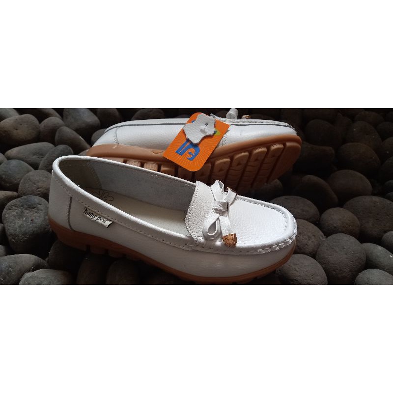 SEPATU WANITA FLATSHOES HOMYPED LNT1903 PUTIH