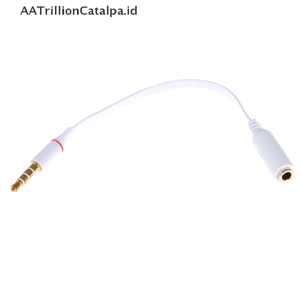 (AATrillionCatalpa) Kabel extension audio jack 3.5mm Male Ke female Untuk headset