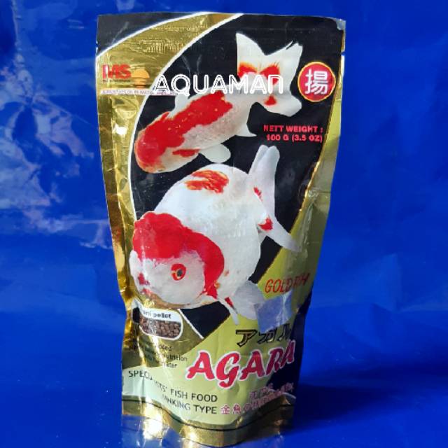 

Pakan/pelet ikan hias AGARU 100gr tenggelam