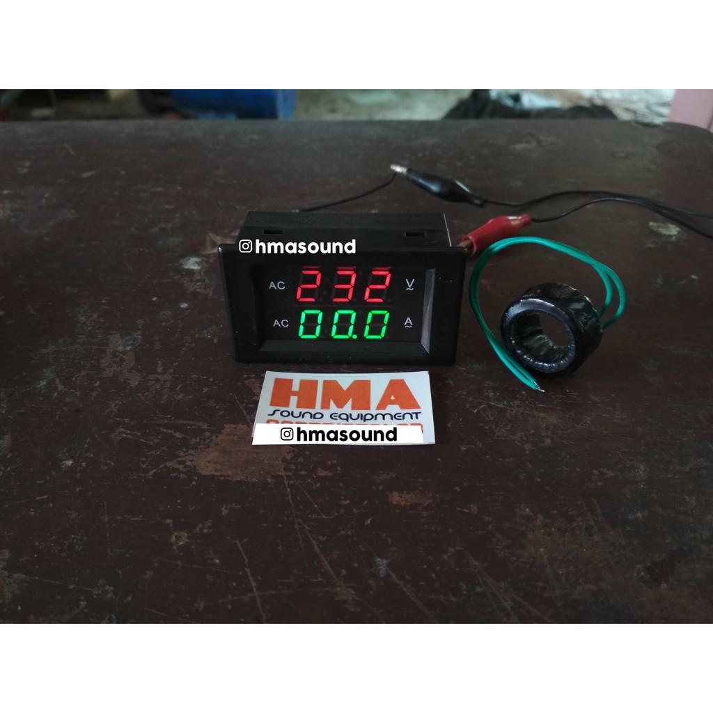 Voltmeter Volt Meter Ampere Meter Digital AC 60-300V 100A