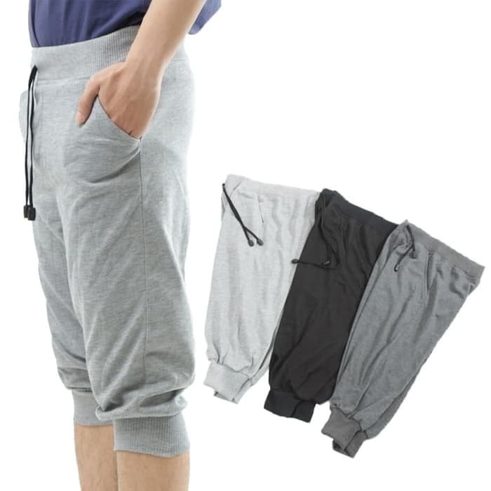 CELANA JOGER PANTS 3/4 JOGGER PENDEK TRAINING TRENING PRIA