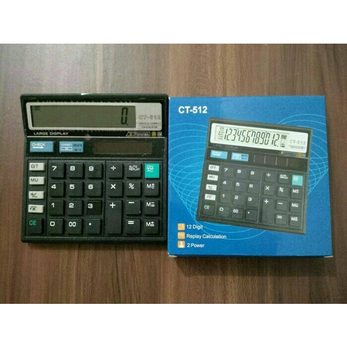 Kalkulator 12 Digit / Calculator / Alat Hitung Citizen CT 512