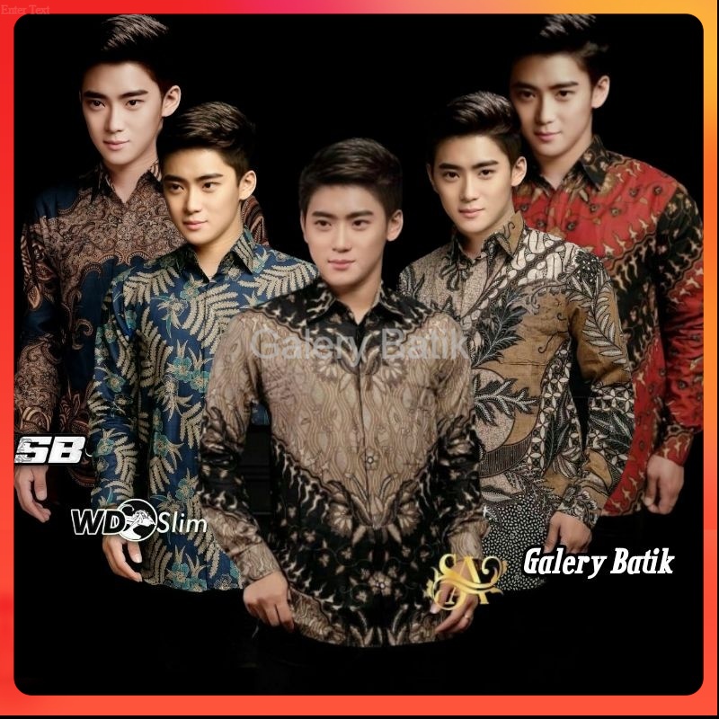 BAJU BATIK PRIA ABADI BATIK KEMEJA BATIK PRIA LENGAN PANJANG PREMIUM SIZE M L XL XXL REGULER