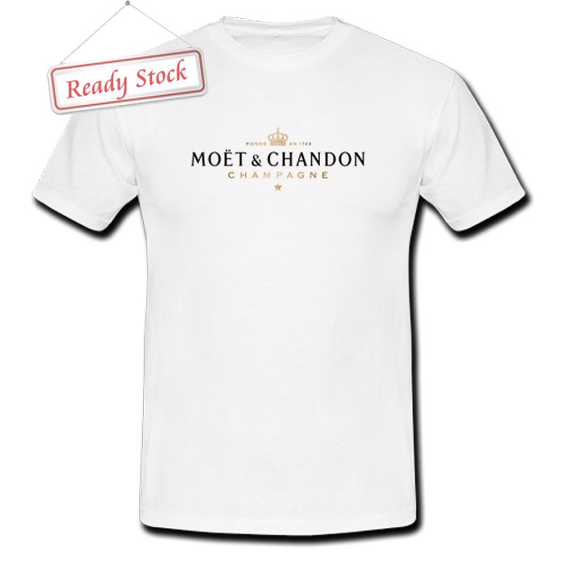 Kaos MOET & CHANDON Tshirt Unisex Casual Tees New Cotton Ready Stock [Bisa COD] Siap Kirim