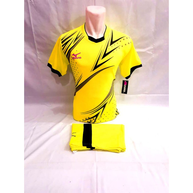 Baju olahraga Mizuno Jersey badminton voly sepakbola futsal setelan V terbaru termurah