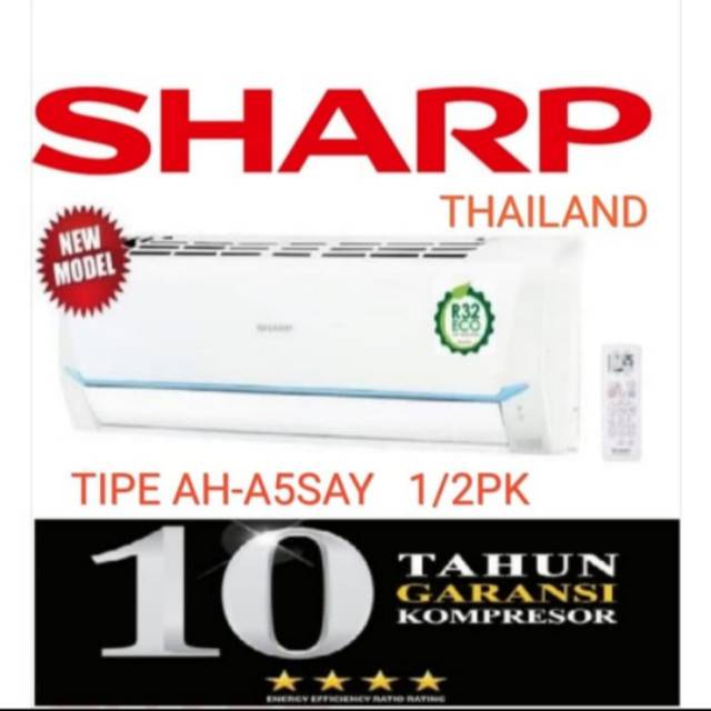 spesial promo AC SHARP 1/2PK THAILAND/SHARP AC 1/2PK THAILAND BARU BERGARANSI RESMI