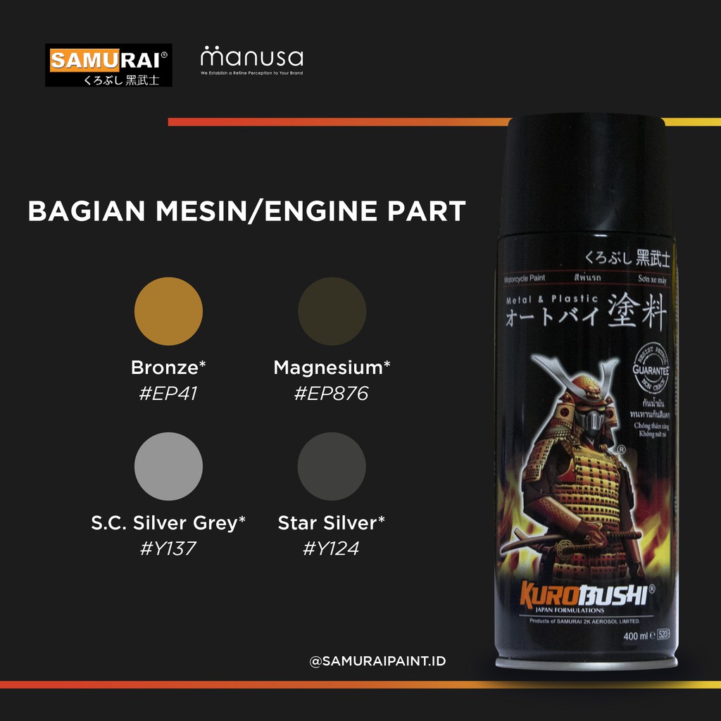 Cat semprot 400ml untuk Engine Part