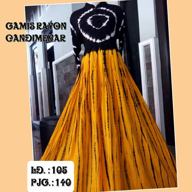 Gamis rayon candi mekar