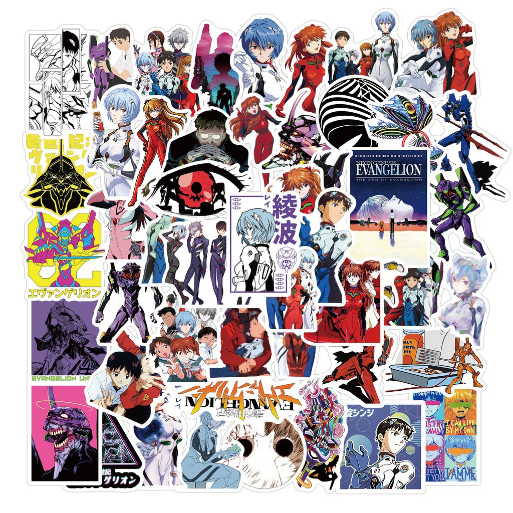 NGE001 – Sticker / Stiker Anime Jepang Neon Genesis Evangelion