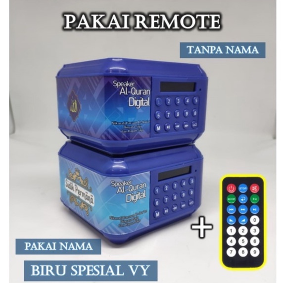 (BISA REQUEST NAMA.) SPEAKER ALQURAN ADVANCE TP600 16GB BLUETOOTH/UST.SOMAD-ZB BIRU S VY REMOTE