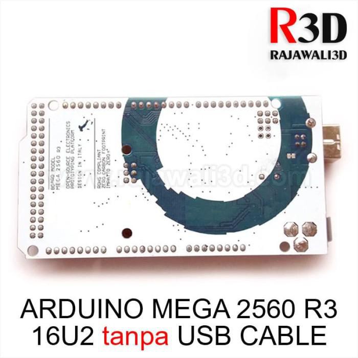 Arduino Mega 2560 R3 16u2 Ori Grade Clone White Logo tanpa USB Cable